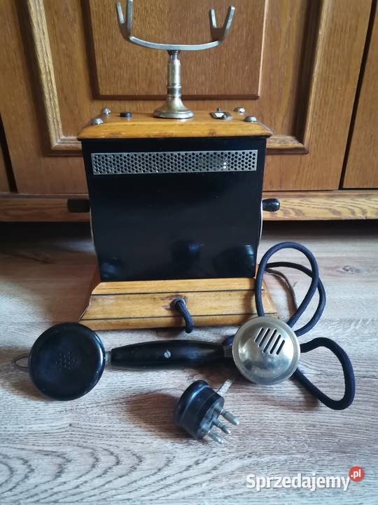 Stary telefon na korbke z lat 30 tych Art Deco sprzedam
