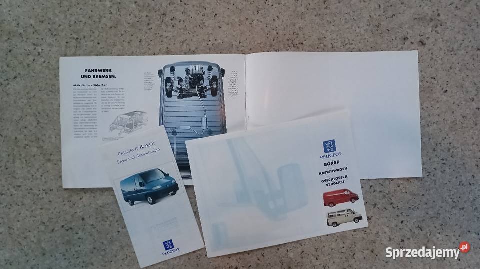 PEUGEOT Boxer Prospekt Pozostałe