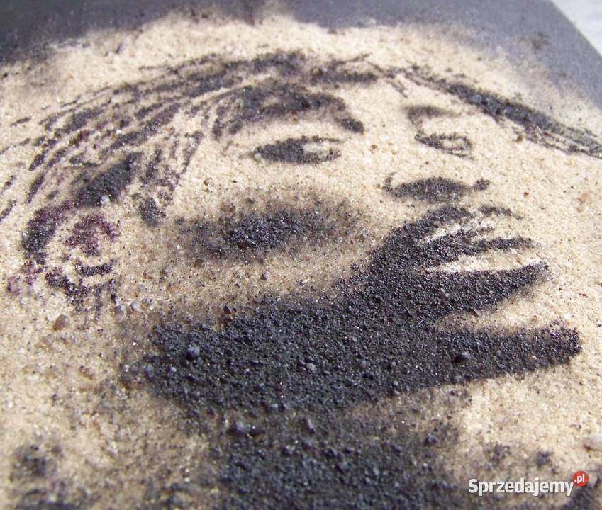 Tupac Obraz na piasku ręcznie malowany 2pac Sandomierz