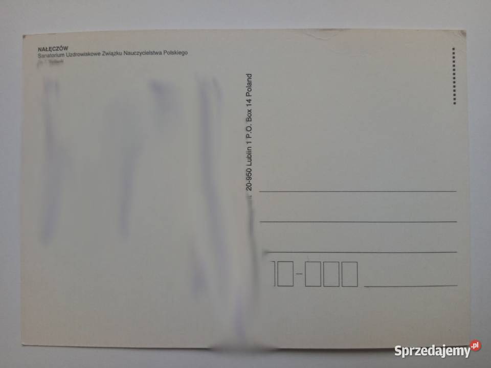 Pocztówka Nałęczów 1995r