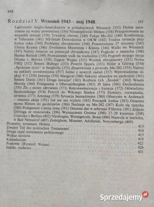 Byłem adiutantem Hitlera 193745 Nicolaus von Pozostałe