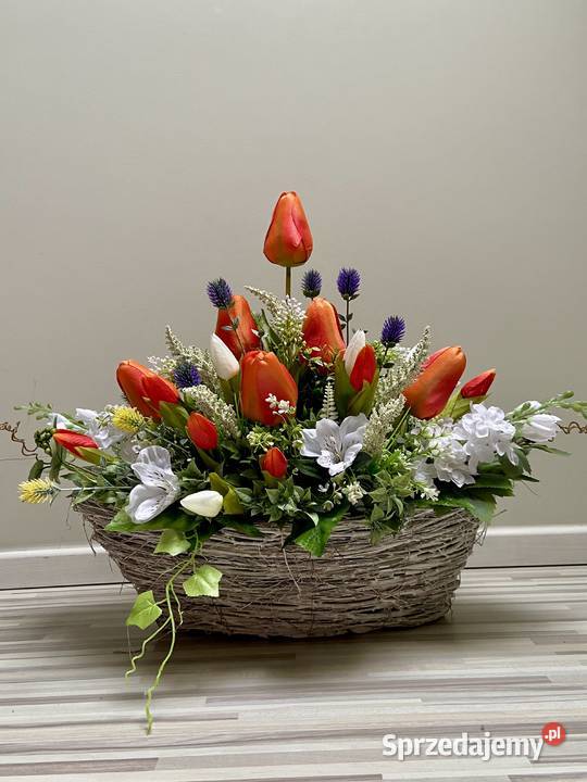 Kompozycja kwiaty sztuczne wielkopolskie Kalisz