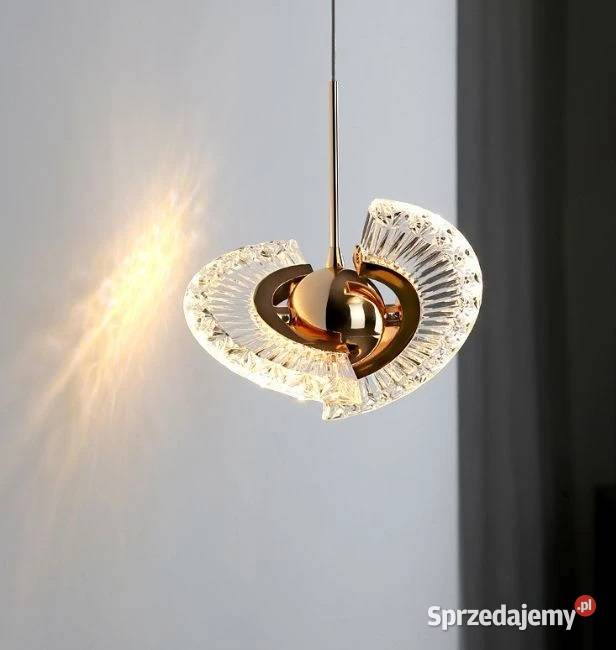 Żyrandol nowoczesny lampa wisząca glamour złota sprzedam