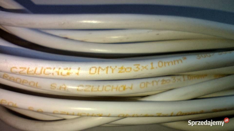 OMYżo 3x1 przewód elektryczny okrągły mazowieckie Warszawa