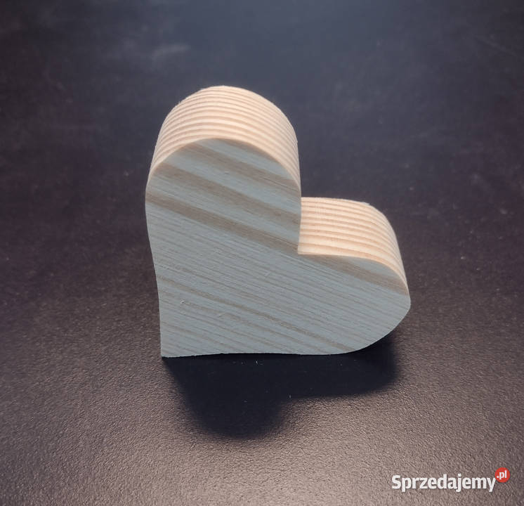 serce serduszko serca drewniane 3D grube Białystok