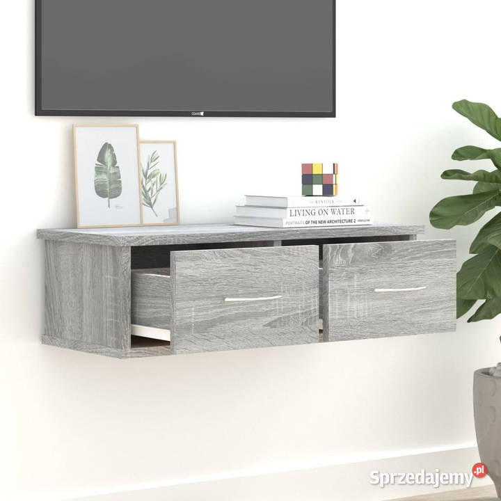 Szafka ścienna szary dąb sonoma 60x26x185 Warszawa