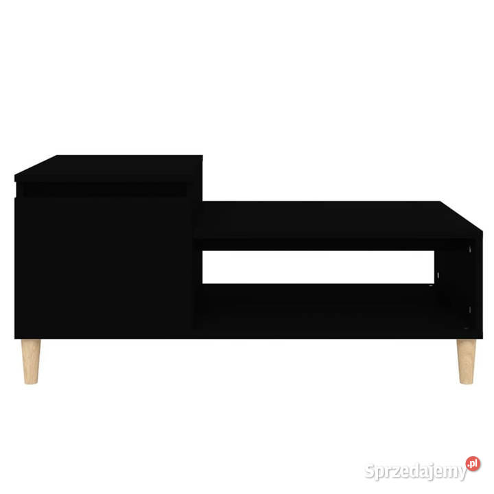 Stolik kawowy czarny 100x50x45 materiał Warszawa