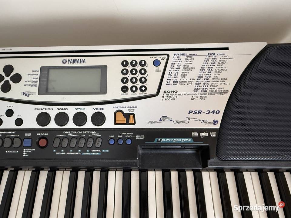 Yamaha PSR 340 keyboard elektroniczny klawisze Wisznice