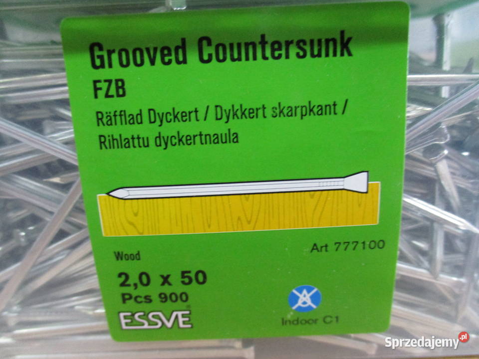 Essve gwóźdź ryflowany ocynk 20x50 Art 777100 Mogilno