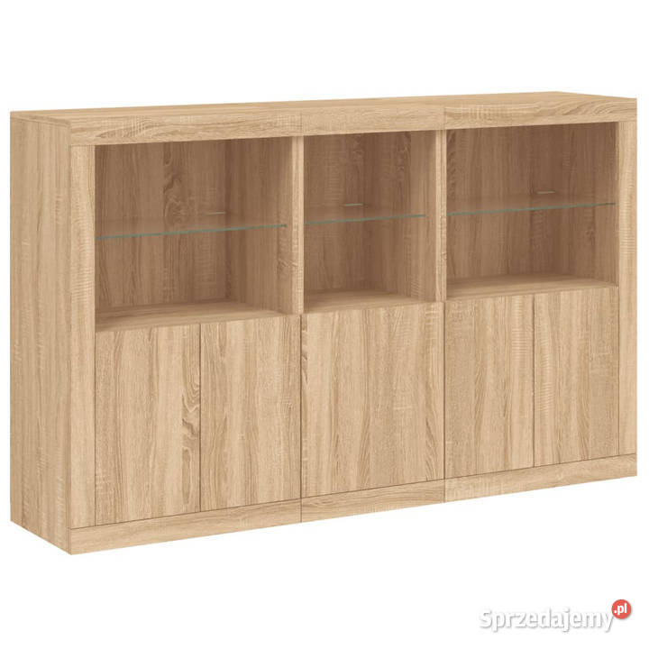 Szafka z oświetleniem LED dąb sonoma 162x37x100 Warszawa