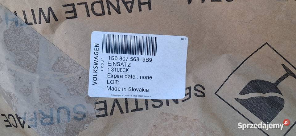 VW UP LIFT 16DOKŁADKA ZDERZAKA TYŁ SPOILER Bieleń