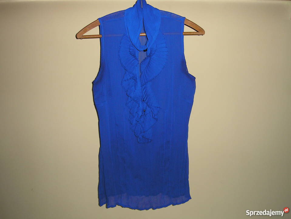 popielata maxi spódnica 38 bluzka kobalt Słupsk