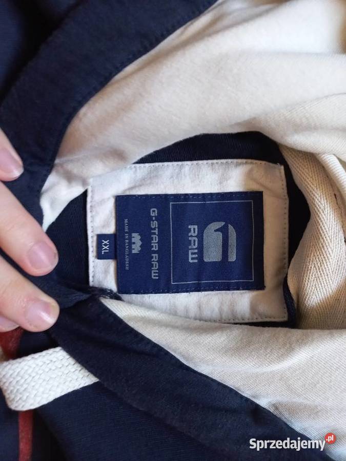 GStar Raw Bluza XXL Granatowa Streetwear Casual