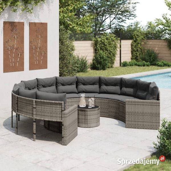 vidaXL Sofa ogrodowa stolik i poduszki Warszawa