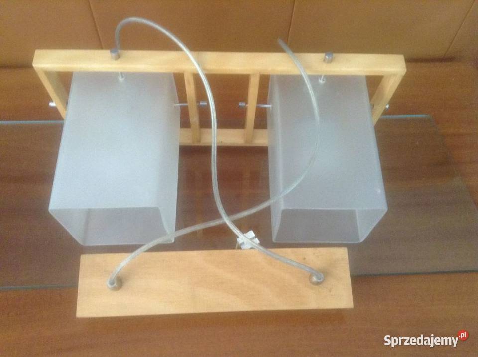 Lampa sufitowa z 2 szlanymi kloszami Opole