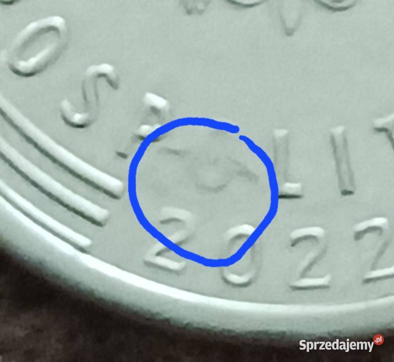 1 Złoty 2022 r Destrukt menicy Konin