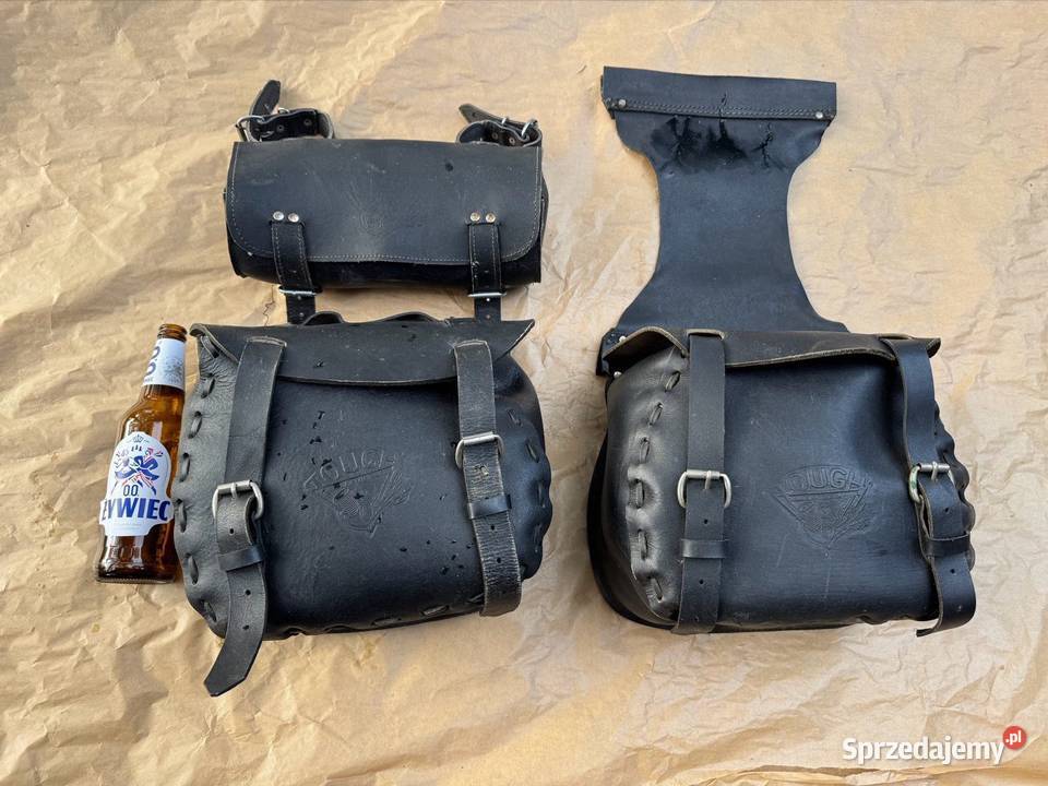 Sakwy Skórzane piórnik Suzuki GN 125 Honda 250 Sakwy i torby Jelenia Góra