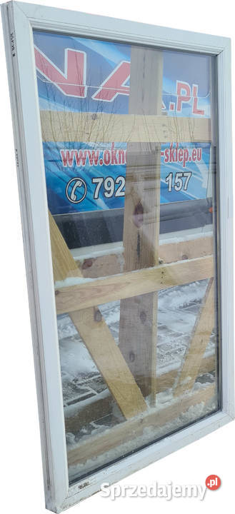 OKNO KacprzaK 81x139 FIX OKNA Używane Witryna lubelskie