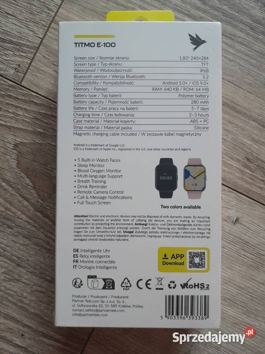 Smartwatch Titmo E100