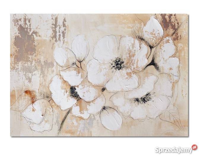 Kwiat wiśni nowoczesny obraz ręcznie malowany Malbork
