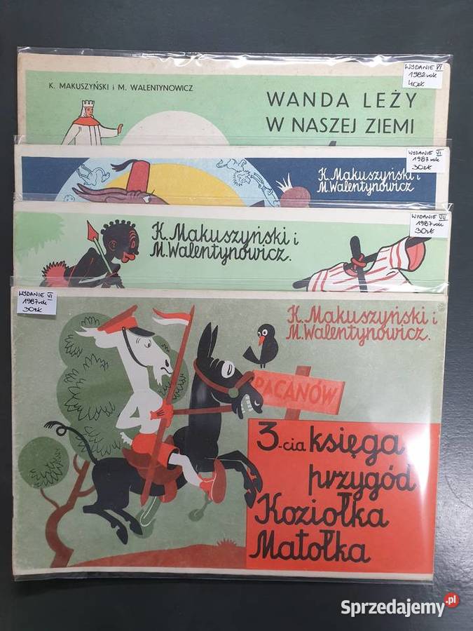 Kornel Makuszyński Walentynowicz zestaw 4 Komiksy Gdynia
