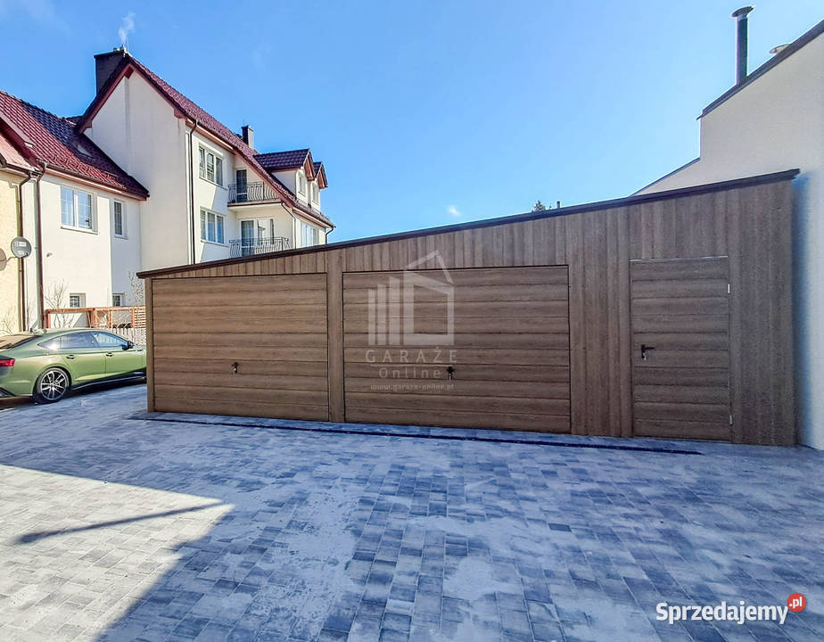 Garaż blaszany 8x6m 2x brama okno drzwi Drawsko Pomorskie