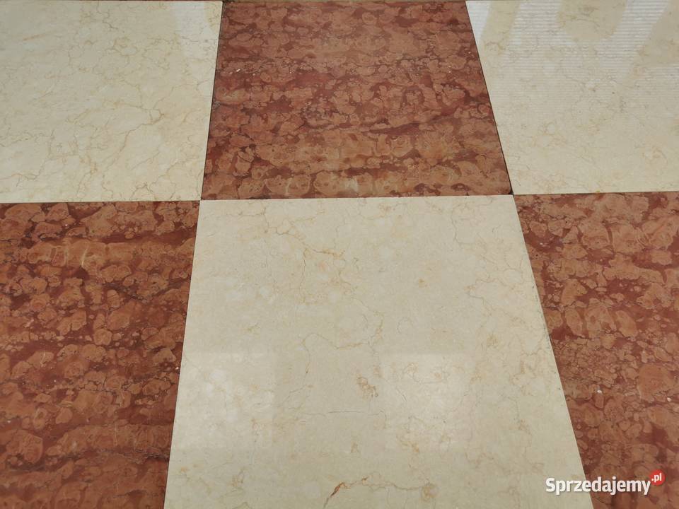 Płytki Marmurowe ROSSO VERONA 40x40x15 mat Płytki podłogowe Wykończenie Przemyśl sprzedam