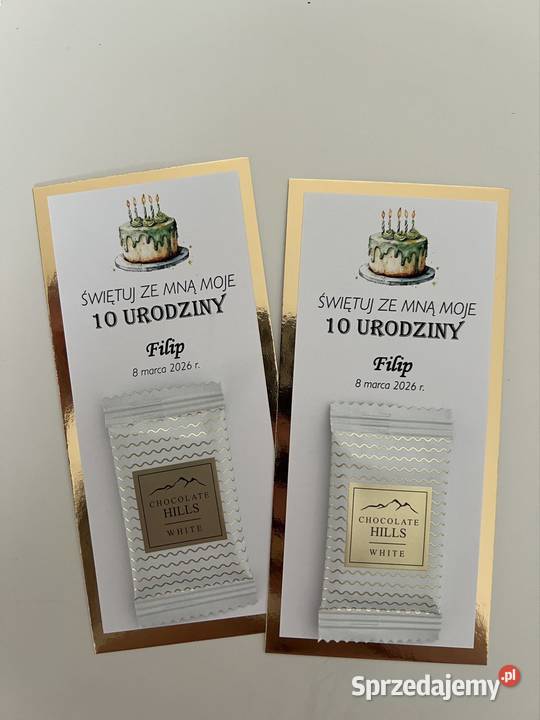 CZEKOLADKI URODZINOWE dzieci