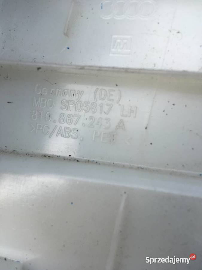 OSŁONA SŁUPKA ŚRODKOWEGO Audi a5 coupe 8T08672 Wyposażenie wnętrza Szczecin