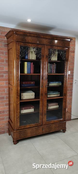 Ekskluzywna biblioteka witryna biedermeier antyk Antyki lubuskie Łagów