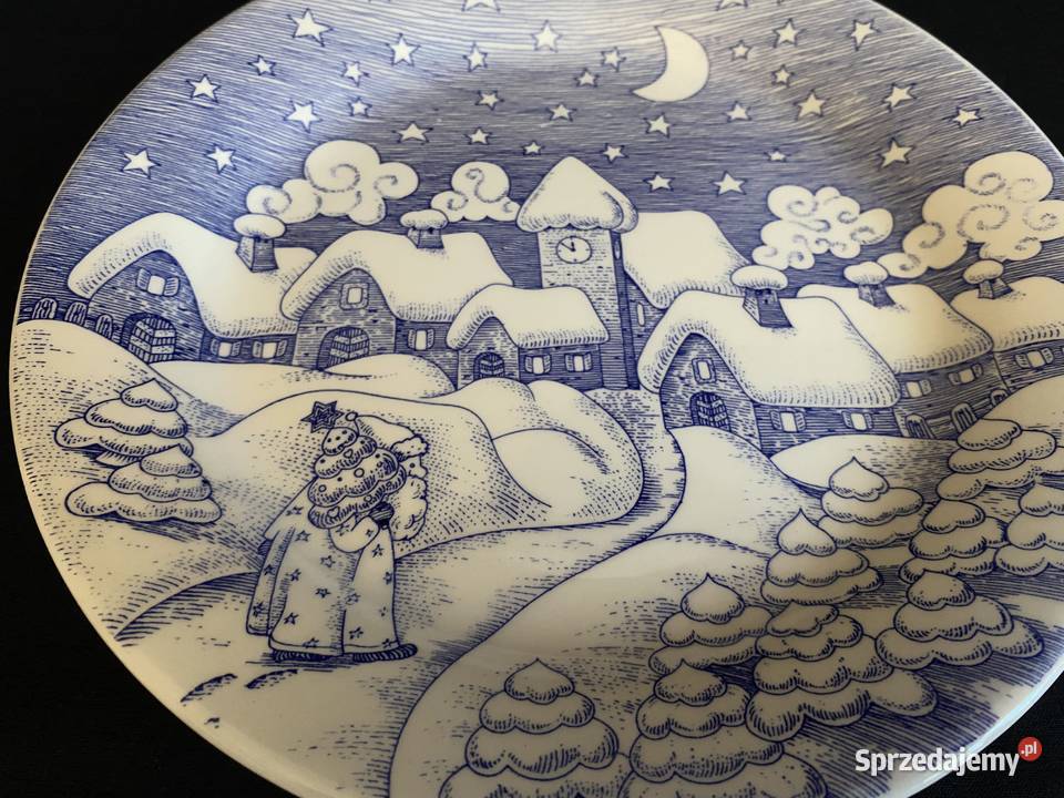 Talerz angielski świąteczny Ironstone lubelskie