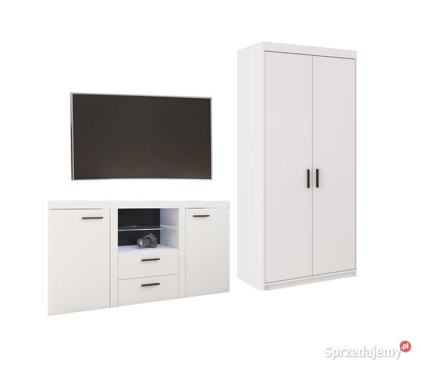 Zestaw szafa z komodą Meble do salonu śląskie sprzedam