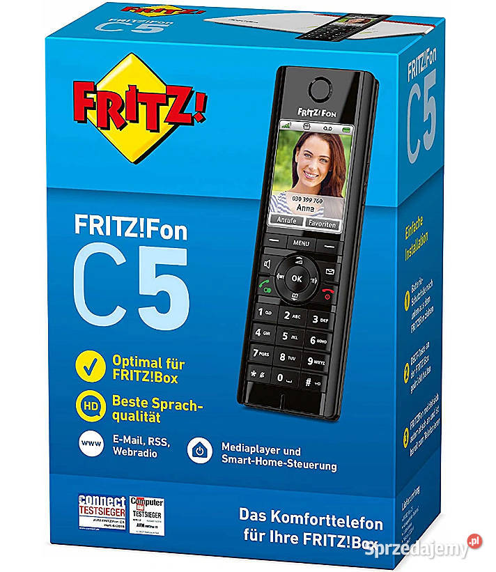 AVM FRITZFon C5 TELEFON STACJONARNY DECT VoIP Poznań