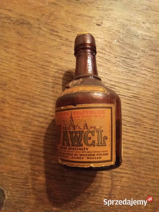 Mała pusta butelka Wawel miodzie pitnym trójniak Warszawa