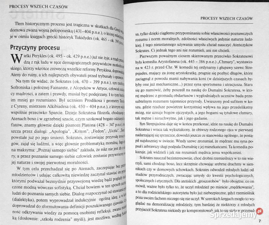 Procesy wszech czasów Obrona Sokratesa i inne Pozostałe lubelskie Chełm