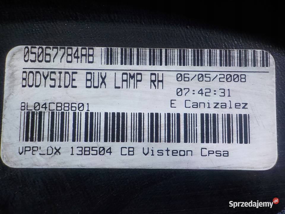 DODGE JOURNEY 20 CRD 09r 5D lampa prawa tyl Suków sprzedam