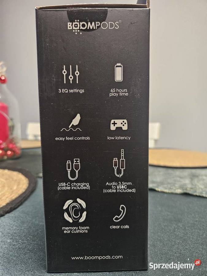 Słuchawki bezprzewodowe boompods headpods tune Kościan