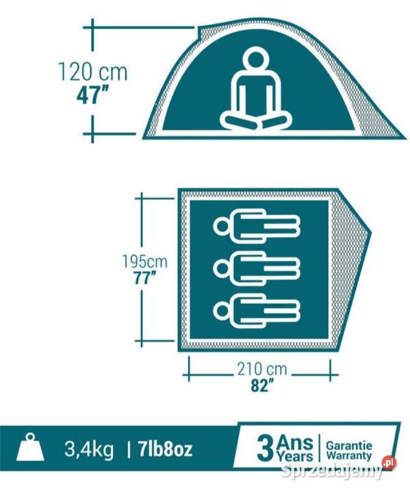 Namiot 3 osobowy Pozostałe Bieliny
