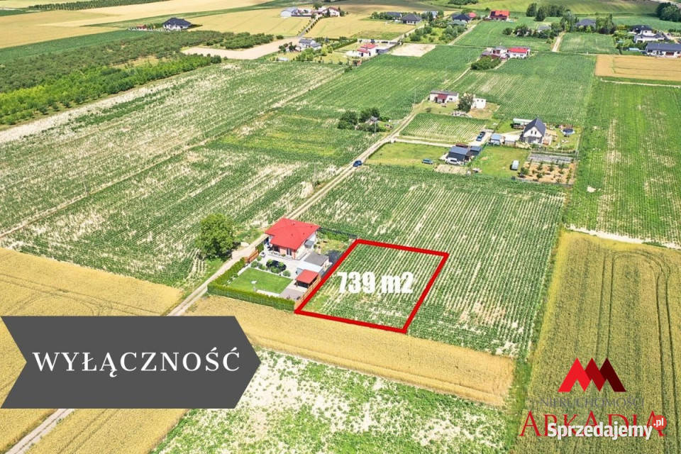 sprzedaży działki Zarzeczewo 739m2