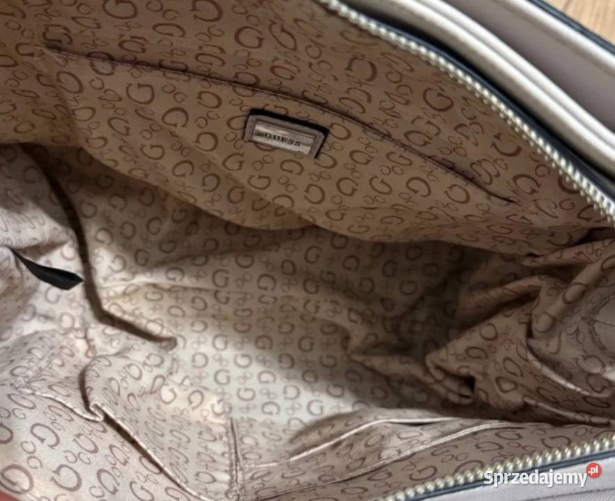 Kremowa torebka Guess Mszana Dolna