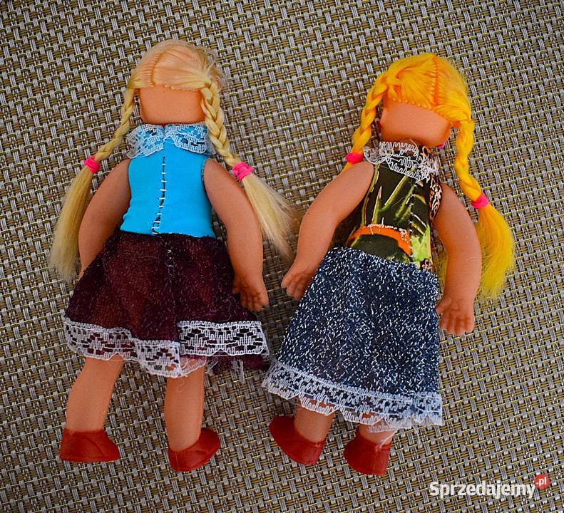 Dwie małe lalki z przed lat nieużywane Chełmno