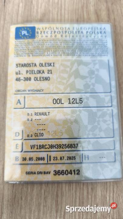 Renault Clio 3 12 16V LPG HAK opony 4/5 Dobrodzień