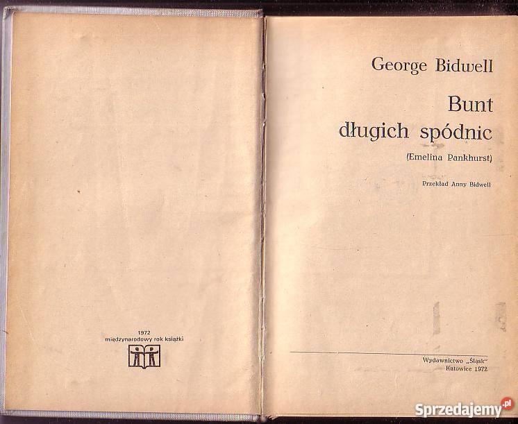 8652 BUNT DŁUGICH SPÓDNIC EMELINA PANKHURSI biografie, wspomnienia Czyrna