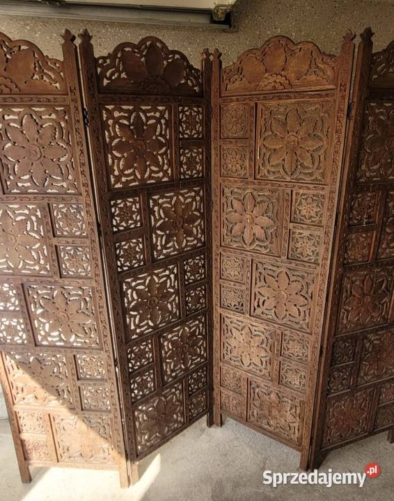 Drewniany parawan Nysa