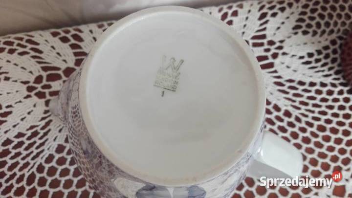 Dzbanek Joanna marmurek niebieski porcelana