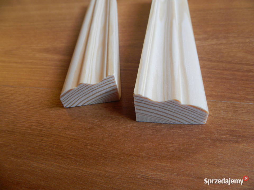 Listwa wykończeniowa drewniana frezowana sosna Materiały budowlane Narew