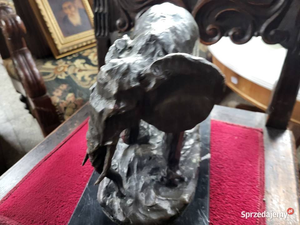Figura słonia z brązu śląskie Rybnik