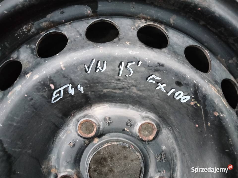 Felga stalowa na sztuki 15 5x100 VW SKODA SEAT sprzedam