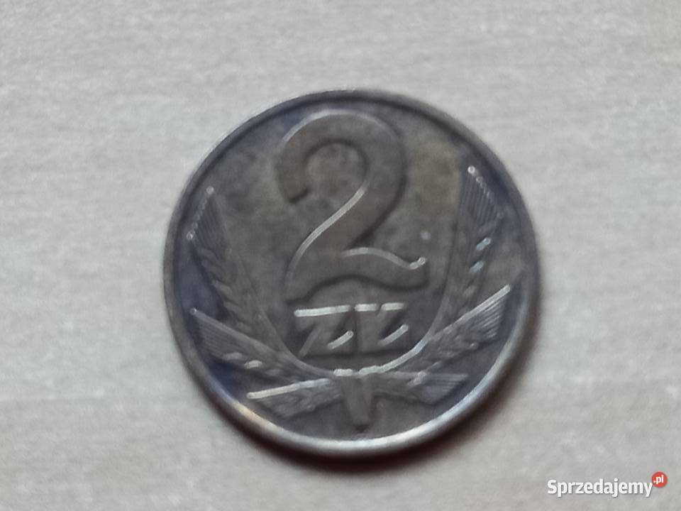Moneta 2 1976 brak znaku menicy Antyki, Sztuka, Kolekcje Bukownica