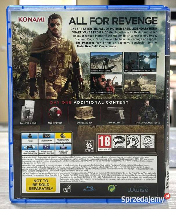 Gra 4 MetaL Gear Solid The Phantom Elbląg
